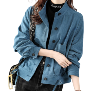 Ladies Chaqueta militar azul