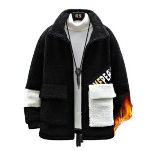 Chaqueta militar polar hombre
