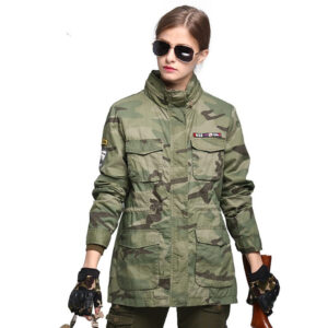 Chaqueta de camuflaje militar mujer