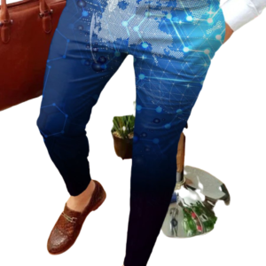 Pantalones Trellis azules