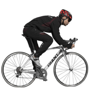 Pantalones ciclistas con estampado de rejilla