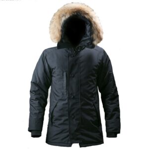 Parka militar de camuflaje para hombre