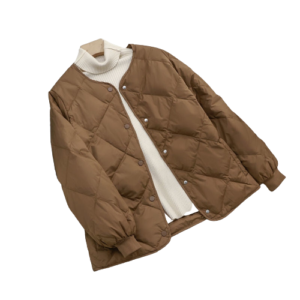 Chaqueta café mujer