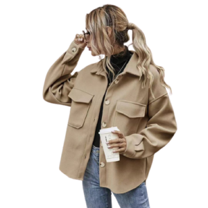 Chaqueta militar mujer con estampado