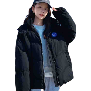 Chaqueta ligera militar mujer negra