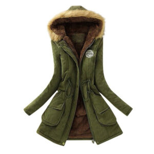 Chaqueta ligera verde militar mujer