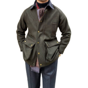 Chaqueta larga oficial militar hombre