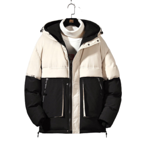 Cálida chaqueta militar para hombre