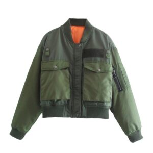 Chaqueta militar para mujer bordada