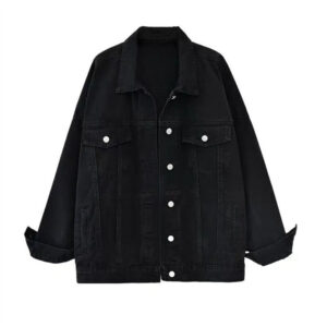 Chaqueta militar negra