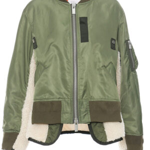 Chaqueta de mujer Verde militar bordada